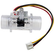 YF-S201C, импульсный датчик расхода воды 1-30л/мин 5-15В G1/2"M=DN15