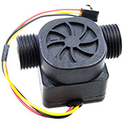 SEN-HZ21WA, импульсный датчик расхода воды до 30л/мин 5-24В G1/2"M=DN15