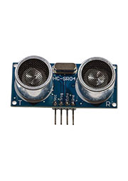 HC-SR04, УЗ датчик расстояния 40кГц до 4м 5В безкорп 45х20х15мм