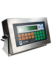 VT300-S-2200-E, LСD дисплей, нерж корпус,  RS232+RS232