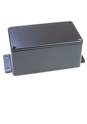 B015MFBK, корпус для РЭА 114x64x55мм алюминиевый черный с фланцами