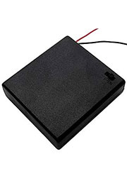 BH640 AA 4X1 ЗАКРЫТЫЙ, держ. бат.АА*4 + пров.+выкл.+крышка