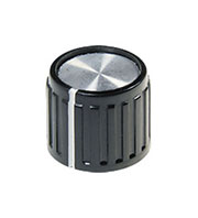 41010-3В, Ручка металлическая (пластиковая вставка), d16.7 мм