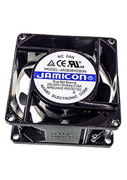 JA0838H2B0N-T, вентилятор 220В 80х80х38мм подшипник качения клеммы