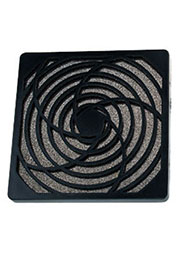 K-PF12J-4PA, решетка пласт.с фильтром для вентилятора 120х120мм