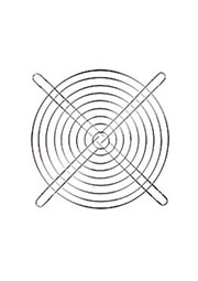 JL-160, решетка для вентилятора 160х160мм