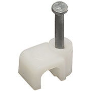 45112-06, скоба-держатель полипропилен. д/кабеля плоского 6мм (50шт.)