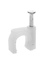 4510-08, скоба-держатель полипропилен. д/кабеля круглого 8мм (100шт.)