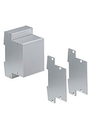 87304210, AR 105/45-KS-AL Комплект боковых крышек Alurail, алюминий