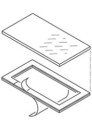 34150041, ART 500 Дисплейное окно с клеевой рамкой