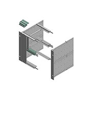 86542310, PF/M 00042-OD Передние профили, без покрытия, прозрачно-анодированный алюминий