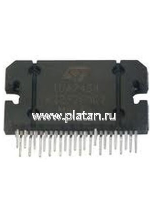 TDA7454, УНЧ 4х35Вт HIGH EFFICIENCY QUAD BRIDGE [Flexiwatt-25]