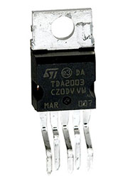 TDA2003AV, аудио ИС 10Вт 8-18В Pentawatt