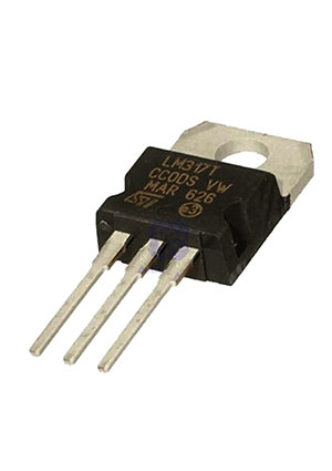 LM317T, Стабилизатор напряжения регулируемый, Uвых=1.2В 37В, 1.5А, [TO-220]