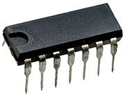 К555ТМ2, 2 D-триггера (SN74LS74N)  (90-97г)