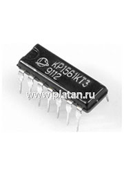 КР1561КТ3 (90-97г), Четыре двунаправленных переключателя (CD4066BE)