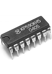 КР590КН5, 4-канальный аналоговый ключ со схемой управления