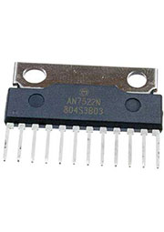 AN7522N, 12-SIL, УНЧ 2x3Вт (8В/8 Ом), 34дБ, pегулятоp гp.