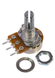 16K1 KC 1M, вал с насечкой L-20мм,1 MОм,0.125 Вт,200В.