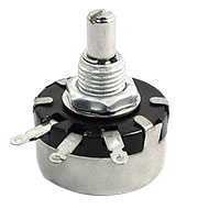 WX110 1K, переменный резистор 1кОм 2Вт вал 6мм 5%