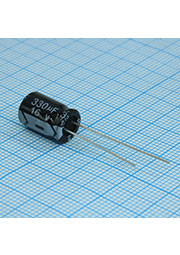 KM331M1CBKJ0812VBK, Radial, 16V 330uF /8*12/105 С