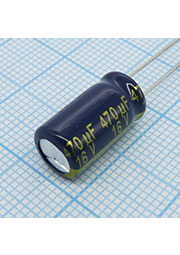 EEUFC1C471L, Radial, 16V 470uF /8*15/105 C