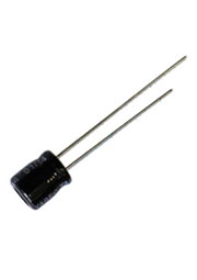 SS025M0100A5F-0607, конденсатор электролитический 25В, 100мкФ, 06*07 105C