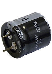 LG350M0100BPF-2525, конденсатор электролитический snap-in, 350В, 100мкФ, 2525 105C