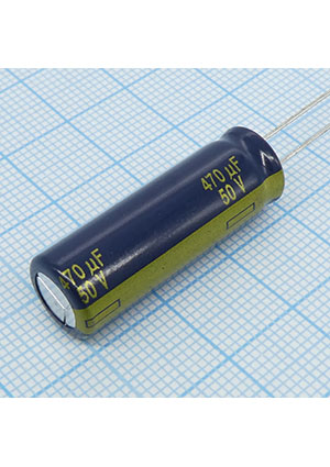 EEUFC1H471L, Электролит. конд. 470мкФ 50В 20% (10 X 30mm) 3000h 105C