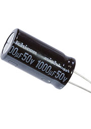 UVZ1H102MHD, конденсатор электролитический 1000мкФ 50В 12,5х25мм