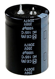 EETHC2E102KJ, конденсатор электролитический 1000мкФ 250В 105гр 30*25 2000ч (К50-35)