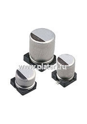 ECAP SMD,    2.2 мкФ, 50В, Конденсатор электролитический алюминиевый SMD