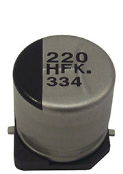 EEE1HA220P, SMD эл-лит 50V 22uF /8*6.2/85 C