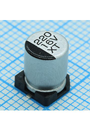 CS010M221E7DPKKKV00R, SMD эл-лит 10V 220uF /6.3*7.7/85 C