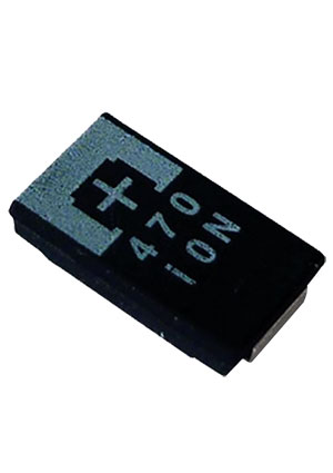 10TPE330M, 7343-40, чип тант.10В 330мкФ 20% D4 Polymer