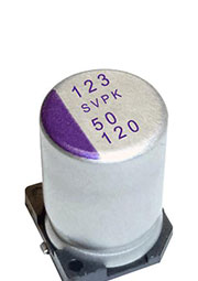 35SVPK330M, SMD эл-лит 35V 330uF /10*12.6/125 C Polymer