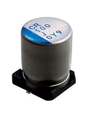 PCR1J101MCL1GS, 100мкф 63В 12.7х12.7 конденсатор полимерный SMD