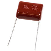 CL21334K2GL15, пленочный конденсатор 0.33мкФ 400В 10% 17,5*13*7мм шаг 15мм