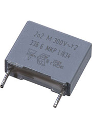 BFC233660222, конденсатор Y2 MKP 2,2нФ 20% 300Vac Y2 шаг 10мм