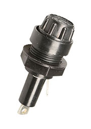 ДВП4-2, держатель предохранителя пластик черный (22-23г.)