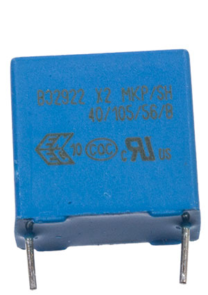B32922C3474K, фильтр X2  0.47uF 10% 305Vac e:15mm