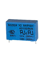 B32924C3105M4, B32924C3105M004, X2 конденсатор 1.0uF 20% 305Vac 31.5mm (=B81130C1105M)