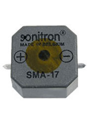 SMA-17S, 17 мм, Пьезоизлучатель с генератором, SMD