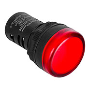 828165, Индикатор ND16-22DS/4C красный, компактный, встр. конденсатор, IP65 АС230В