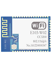 E103-W02, модуль WiFi, CC3200, 2.4GHz, UART, 0.3 км