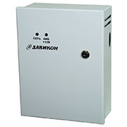 ИВЭПР-1280С-17, Блок питания резервированный 12В 8А,  металлический корпус, регулировка выходного на