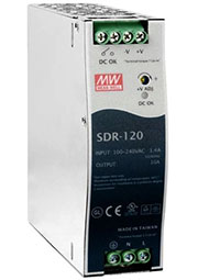 SDR-120-24, AC/DC преобразователи на DIN рейку