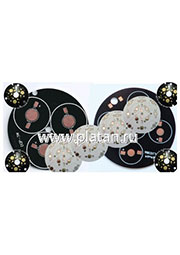 S3x1WN, Набор, плата алюминиевая + 3 белых светодиодов1 Вт Emitter