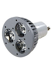 FEX107 GU10, 3x1W 220В лампа светодиодная, цвет теплый белый