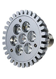 FEX162 E27, 7x1W 220В лампа светодиодная, цвет теплый белый